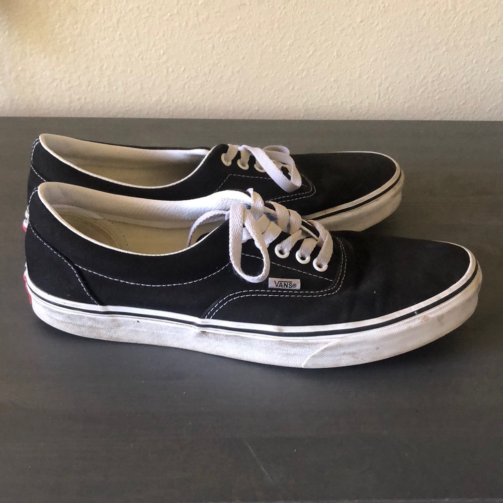 Vans classic slip ons. Black Mens size 11.good condition.